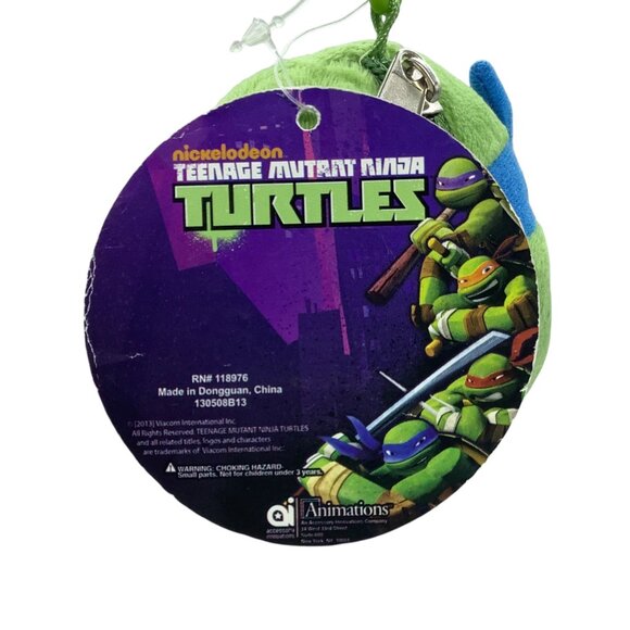 Teenage Mutant Ninja Turtles Leonardo Zip Coin Pouch Keychain NEW 5.5” - Picture 2 of 5